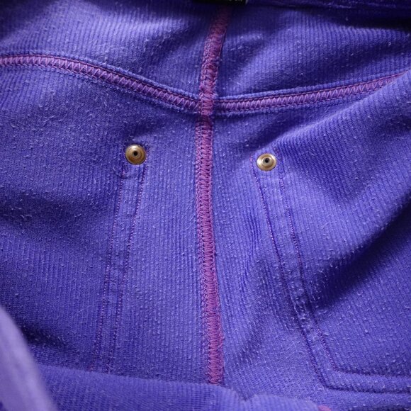 HUE Corduroy Leggings Women’s Medium Purple 28.5” Inseam Stretch Pull-On - Picture 12 of 13